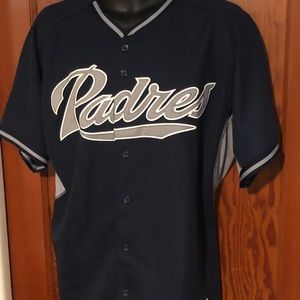 EUC San Diego Padres Polyester Button Up